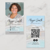 Carte de visite d'agent immobilier avec un script  (Devant / Derrière)