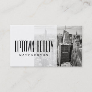 Carte de visite d'agent immobilier de City Real Es