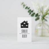 Carte de visite d'agent immobilier moderne (Debout devant)