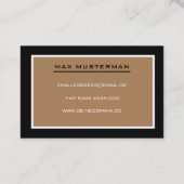 Carte de visite d'agent immobilier moderne (Dos)