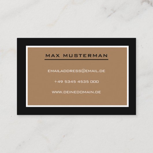 Carte de visite d'agent immobilier moderne (Dos)