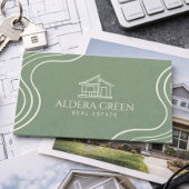 Carte de visite d'agent immobilier Moderne Minimal