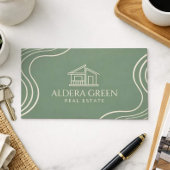 Carte de visite d'agent immobilier Moderne Minimal