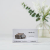 Carte de visite d'agent immobilier ou de commerce (Debout devant)