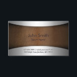 Carte de visite d'agent sportif en cuir moderne<br><div class="desc">Carte de visite d'agent sportif en cuir moderne.</div>