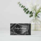 carte de visite d'agilité de feuille noire (Debout devant)