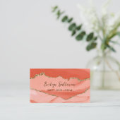 carte de visite d'agrafage de pêche et d'or (Debout devant)