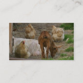 Carte de visite d'agriculteur de chèvre (Dos)