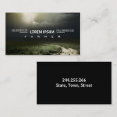 Carte de visite d'agriculture de pré de champ (Devant / Derrière)