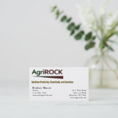 Carte de visite d'AgriRock (Debout devant)