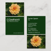 Carte De Visite Dahlia 'David Howard' - Vert foncé (Devant / Derrière)