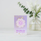 Carte De Visite *~* Dahlia Mandala Pink Lavender Pastel AP2 (Debout devant)