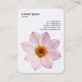 Carte De Visite Dahlia rose (Dos)