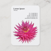 Carte De Visite Dahlia rose (Dos)