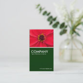Carte De Visite Dahlia - Vert foncé (Debout devant)
