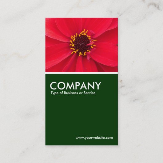 Carte De Visite Dahlia - Vert foncé (Devant)