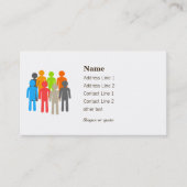 Carte de visite d'aide aux personnes à but non luc (Devant)