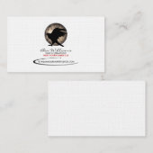 Carte de visite d'aigle volant (Lune version 2) (Devant / Derrière)