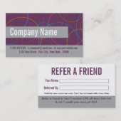 Carte de visite d'aiguillage du salon (Devant / Derrière)