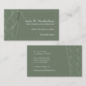 Carte de visite d'aiguille de couture (Devant / Derrière)