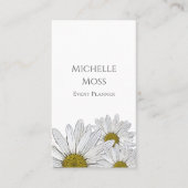 Carte De Visite Daisies modernes tendance Floral botanique tendanc (Devant)
