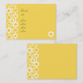 Carte De Visite Daisies pointillées no 1 (Devant / Derrière)