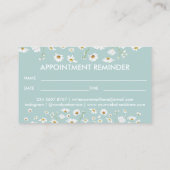 Carte De Visite Daisy Flowers Chien Groom Sitter Walker Nomination (Dos)