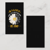 Carte De Visite Daisy Hippie Beau jardinier à fleurs (Devant / Derrière)