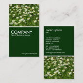 Carte De Visite Daisy Meadow - Vert foncé (Devant / Derrière)