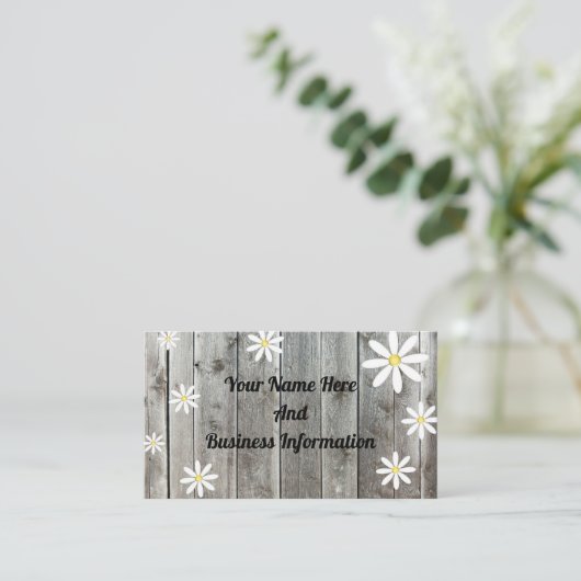 Carte De Visite Daisy rustique (Debout devant)