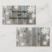 Carte De Visite Daisy rustique (Devant / Derrière)