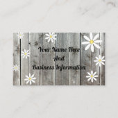 Carte De Visite Daisy rustique (Devant)