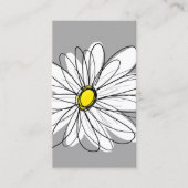 Carte De Visite Daisy tendance avec gris et jaune (Devant)