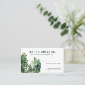 Carte de visite d'ajustement de l'arborescence (Debout devant)