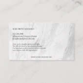 Carte De Visite dalle marbrée | Granite Company (Dos)