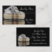 Carte de visite d'alliance de magasin de bijoux (Devant / Derrière)