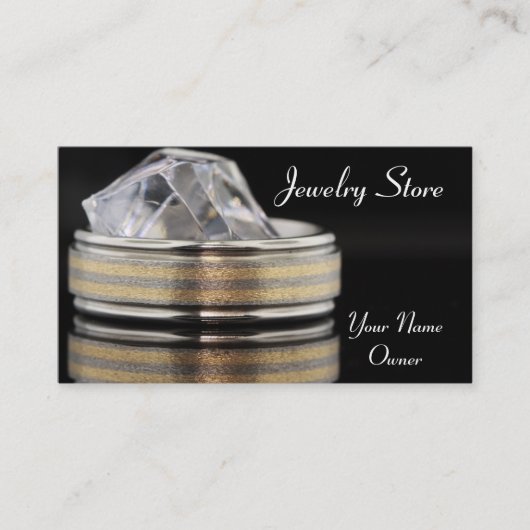 Carte de visite d'alliance de magasin de bijoux (Devant)