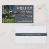 Carte de visite d'alligator (Devant / Derrière)