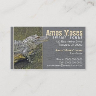 Carte de visite d'alligator