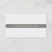 Carte de visite d'alligator (Dos)