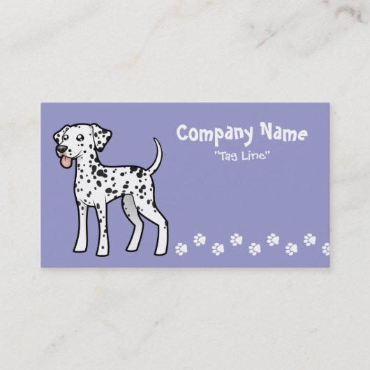 Carte De Visite Dalmatien de dessin animé (Devant)