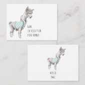 Carte de visite d'Alpaca (Devant / Derrière)