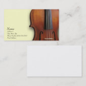 Carte de visite d'alto de violon pour le site de (Devant / Derrière)