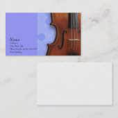 Carte de visite d'alto de violon pour le site de (Devant / Derrière)