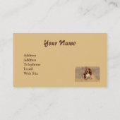 Carte de visite d'amant de Basset Hound (Dos)