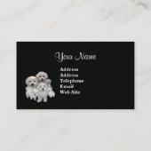 Carte de visite d'amant de Bichon Frise (Dos)