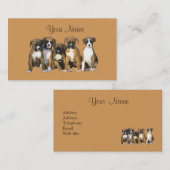 Carte de visite d'amant de boxeur (Devant / Derrière)