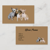 Carte de visite d'amant de chiwawa (Devant / Derrière)