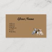 Carte de visite d'amant de chiwawa (Dos)