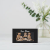 Carte de visite d'amant de golden retriever (Debout devant)